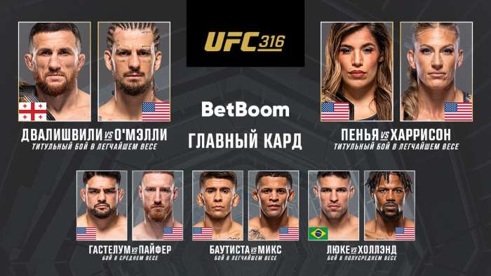 UFC 316 прямой эфир смотреть онлайн UFC 316 прямой эфир смотреть онлайн