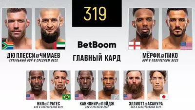 UFC 319 прямой эфир смотреть онлайн