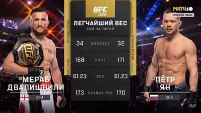 Видео боя: Мераб Двалишвили - Петр Ян (07.12.2025)