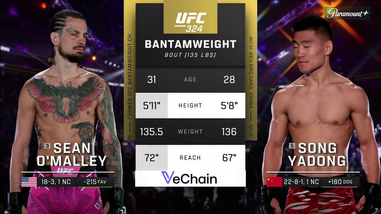 Видео боя: Шон О'Мэлли - Сонг Ядонг (25.01.2026)