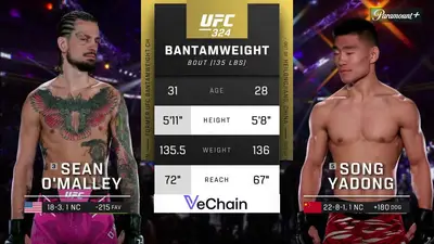 Видео боя: Шон О'Мэлли - Сонг Ядонг (25.01.2026)