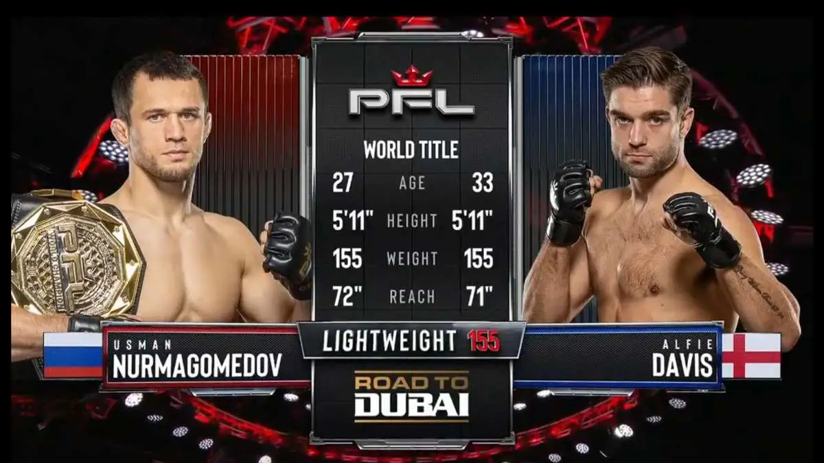 Видео боя: Усман Нурмагомедов - Алфи Дэвис (08.02.2026)