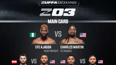 Результаты Zuffa Boxing 3: Эфе Аджагба - Чарльз Мартин