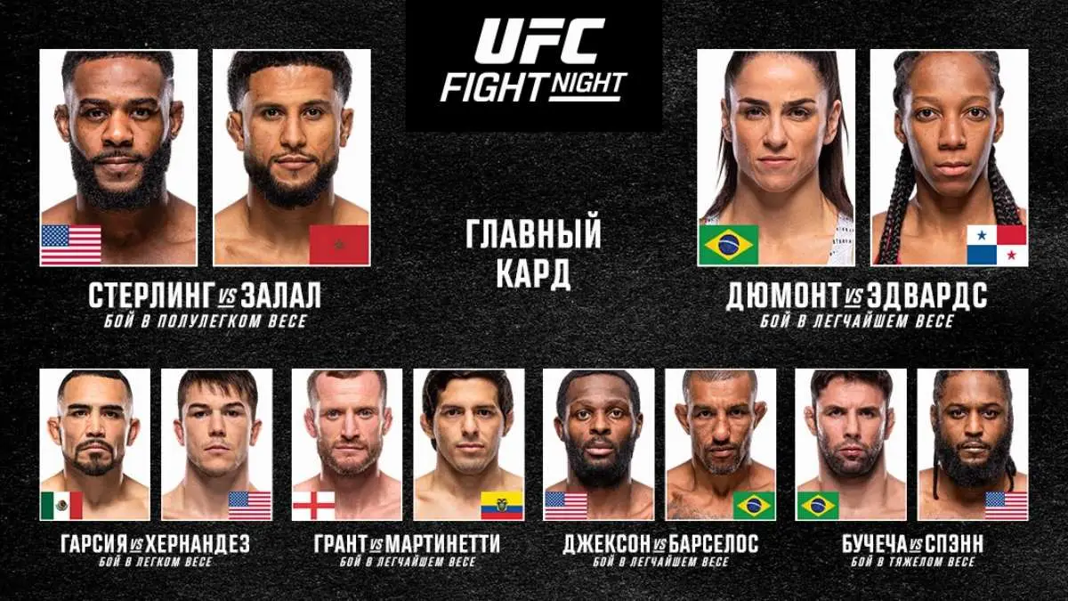 Результаты UFC Fight Night 274: Стерлинг - Залал