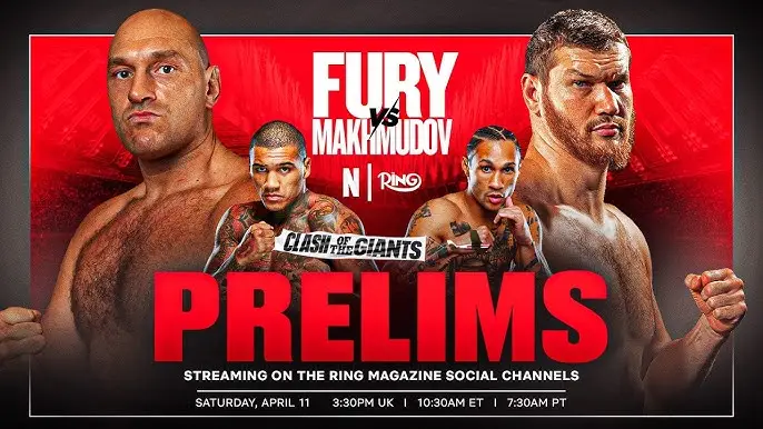 Видео боя: Тайсон Фьюри - Арсланбек Махмудов (11.04.2026)