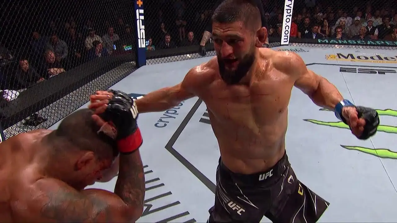 Видео боя: Хамзат Чимаев - Гилберт Бернс