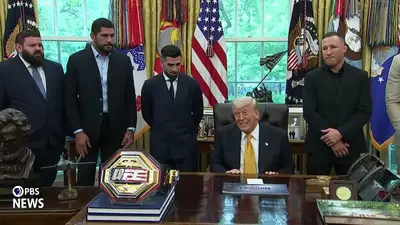 Видео: Дональд Трамп встретил бойцов UFC в Белом доме