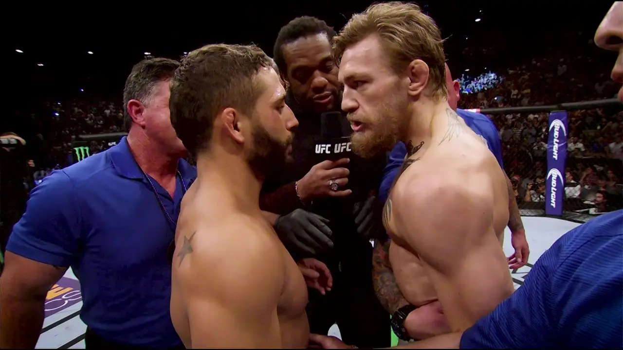 Видео боя: Конор МакГрегор - Чад Мендес (UFC 189)