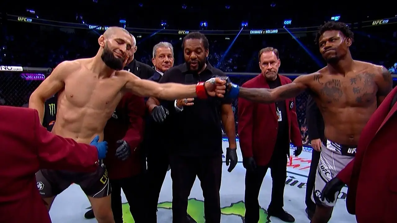 Видео боя: Хамзат Чимаев - Кевин Холланд (UFC 279)