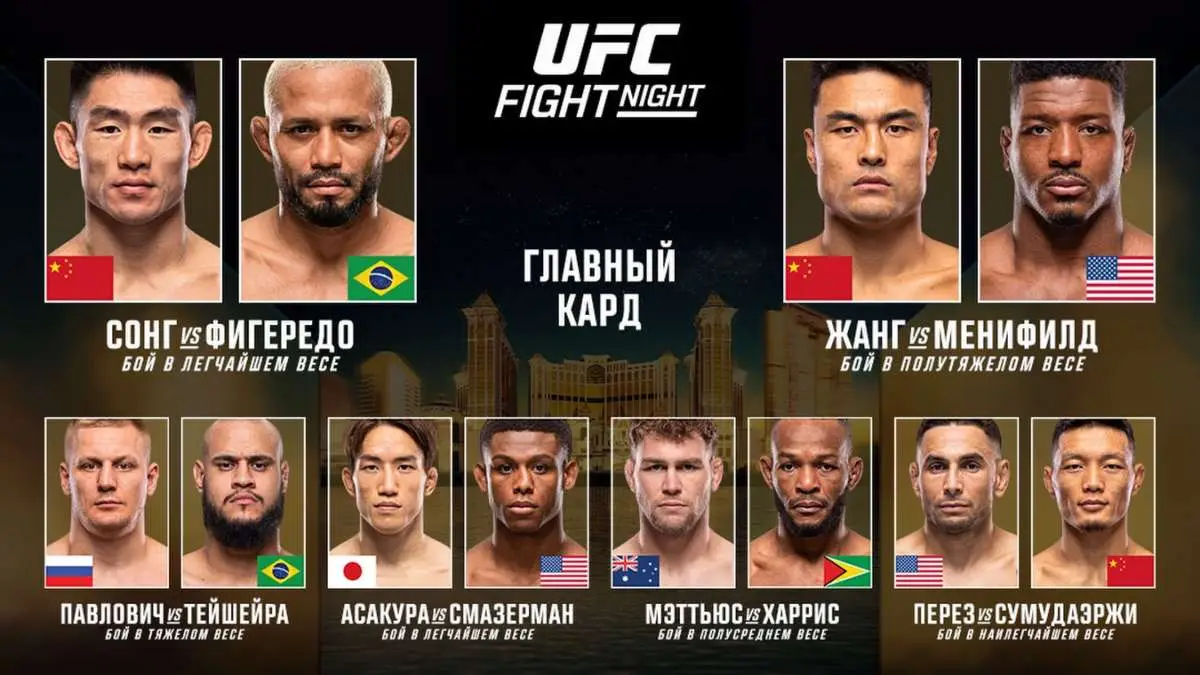 Результаты UFC Fight Night 277: Ядонг - Фигередо