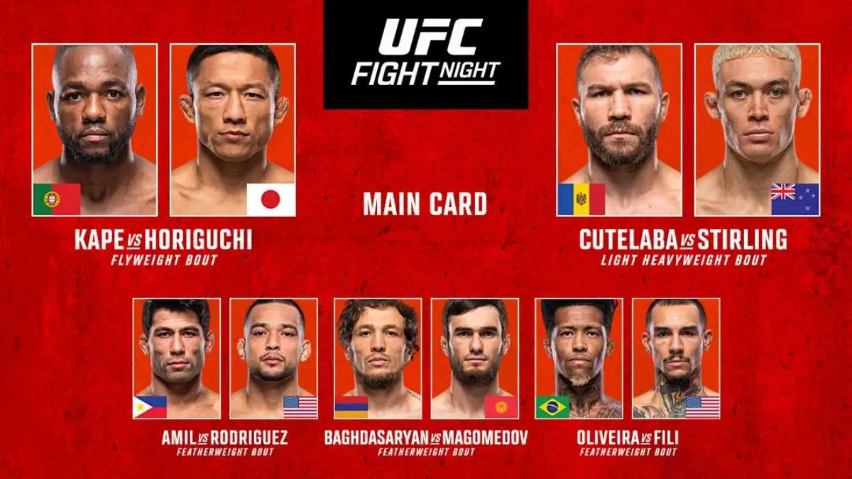 UFC Fight Night 279 Капе Хоригучи прямая трансляция онлайн