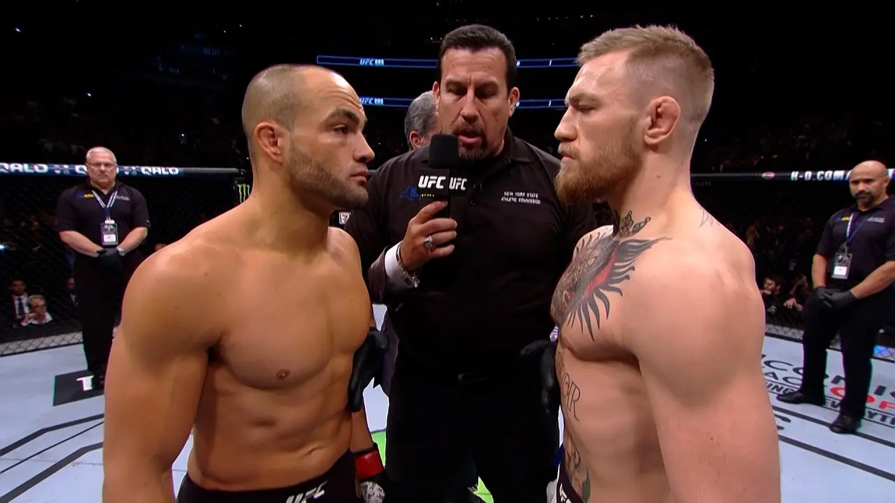Видео боя: Конор МакГрегор - Эдди Альварез (UFC 205)
