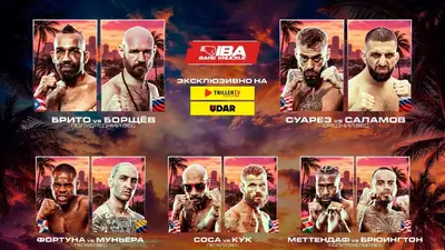 IBA Bare Knuckle Miami Борщев Брито прямая трансляция онлайн