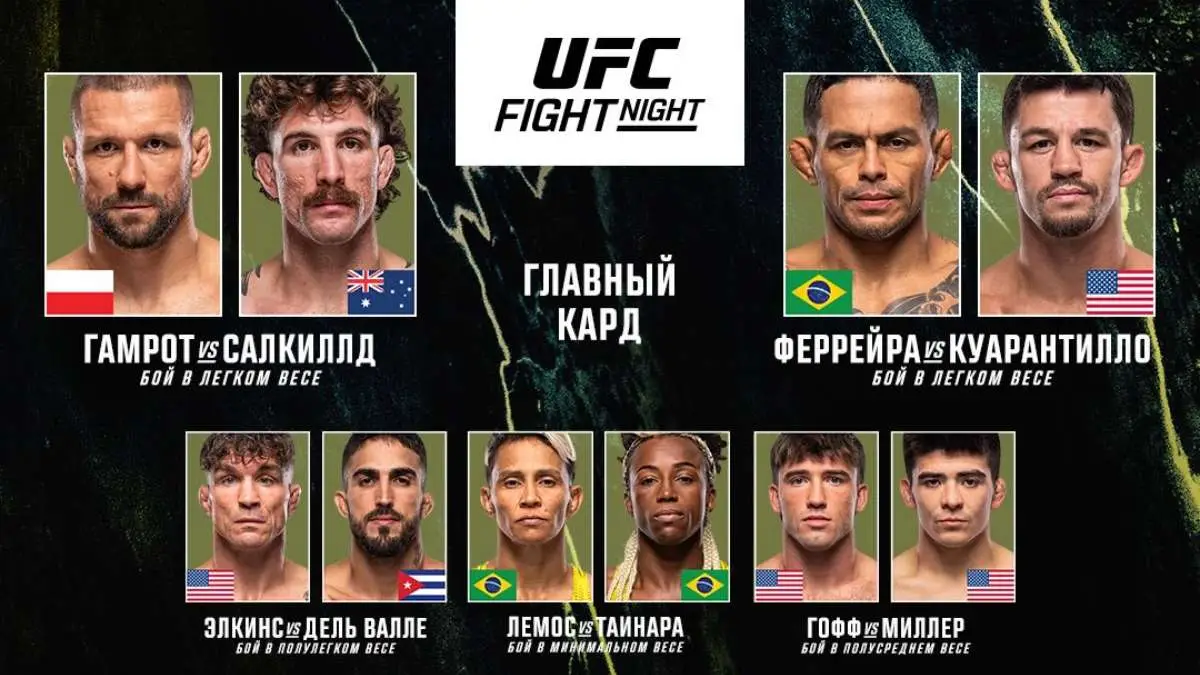 Результаты UFC Fight Night 284: Гамрот - Салкильд