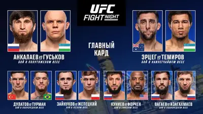 Результаты UFC Fight Night 282: Магомед Анкалаев - Богдан Гуськов