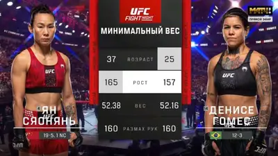 Видео боя: Ян Сяоань - Денис Гомес (29.08.2026)