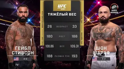 Видео боя: Гейбл Стивсон - Шон Шараф (20.09.2026)