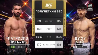 Видео боя: Патрисио Фрейре - Чхве Ду Хо (20.09.2026)