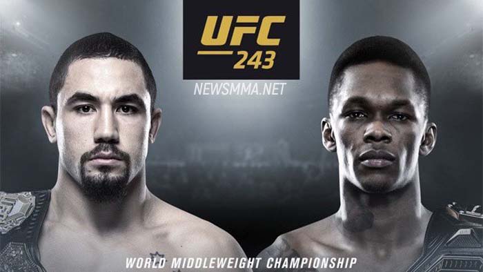 Где смотреть UFC 243: Роберт Уиттакер - Исраэль Адесанья