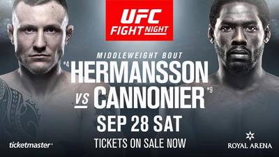 Результаты UFC Fight Night 160: Джек Херманссон - Джаред Каннонье
