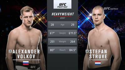 Видео боя: Александр Волков - Стефан Штруве (UFC Fight Night 115)