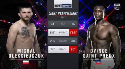 Видео боя: Овинс Сент-Пру - Михал Олексийчук (28.09.2019)