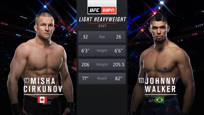 Видео боя: Миша Циркунов - Джонни Уокер (UFC 235) Видео боя: Миша Циркунов - Джонни Уокер (UFC 235)
