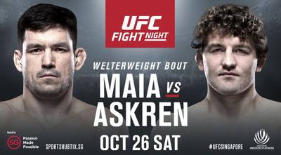 Где смотреть UFC Fight Night 162: Бен Аскрен - Демиан Майа