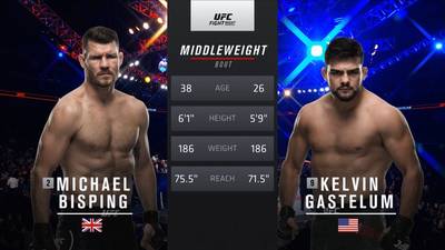 Видео боя: Келвин Гастелум - Майкл Биспинг (UFC Fight Night 122)