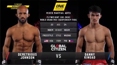 Видео боя: Деметриус Джонсон - Дэнни Кингад (13.10.2019)