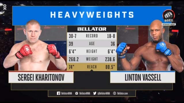 Видео боя: Сергей Харитонов - Линтон Васселл (Bellator 234)