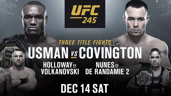 Результаты UFC 245: Камару Усман - Колби Ковингтон