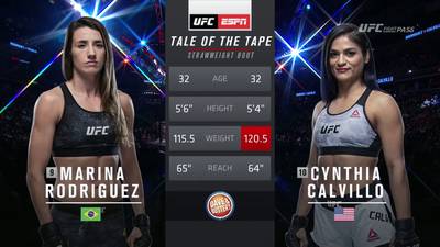 Видео боя: Марина Родригес - Синтия Калвилло (08.12.2019)