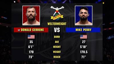 Видео боя: Дональд Серроне - Майк Перри (UFC Fight Night 139)