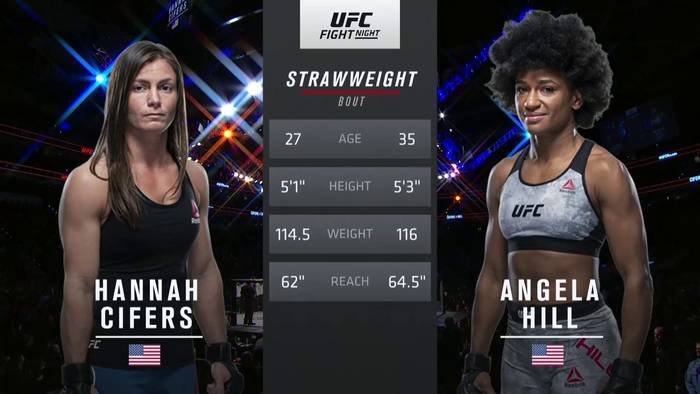 Видео боя: Анджелла Хилл - Ханна Сайферс (26.01.2020)