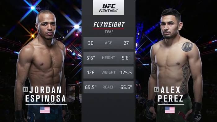 Видео боя: Алекс Перез - Джордан Эспиноза (26.01.2020)