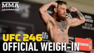 Результаты взвешивания UFC 246: Макгрегор - Серроне