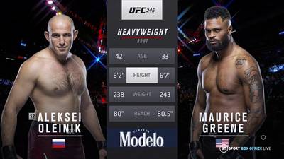 Видео боя: Алексей Олейник - Морис Грин (19.01.2019)