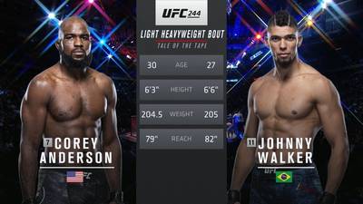 Видео боя: Кори Андерсон - Джонни Уокер (UFC 244)