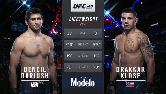 Видео боя: Бенеиал Дариуш - Драккар Клозе (08.03.2020)