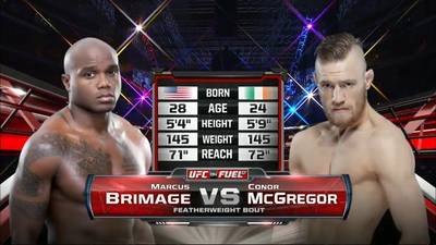Первый бой Конора МакГрегора в UFC (Конор Макгрегор - Маркус Бримэдж)