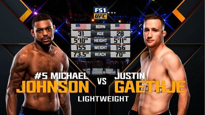 Первый бой Джастина Гэтжи в UFC (Джастин Гэтжи - Майкл Джонсон) Первый бой Джастина Гэтжи в UFC (Джастин Гэтжи - Майкл Джонсон)