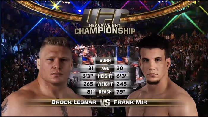 Видео боя: Брок Леснар - Фрэнк Мир 2 (UFC 100)