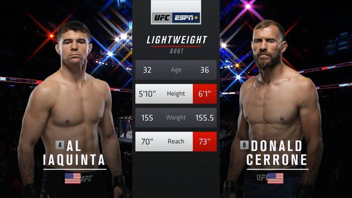 Видео боя: Эл Яквинта - Дональд Серроне (UFC Fight Night 151)
