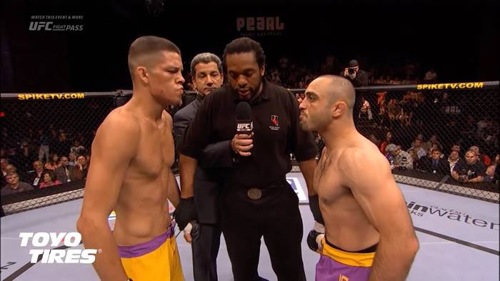Первый бой Нейта Диаза в UFC (Нейт Диаз - Мэнни Гамбурян)