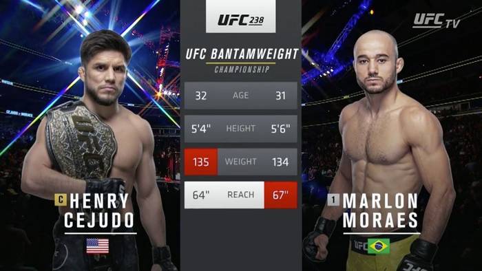 Видео боя: Генри Сехудо - Марлон Мораес (UFC 238)