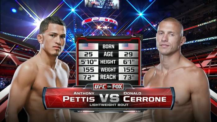 Видео боя: Энтони Петтис - Дональд Серроне (UFC on Fox 6)