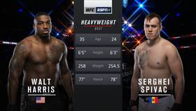 Видео боя: Уолт Харрис - Сергей Спивак (UFC Fight Night 151)