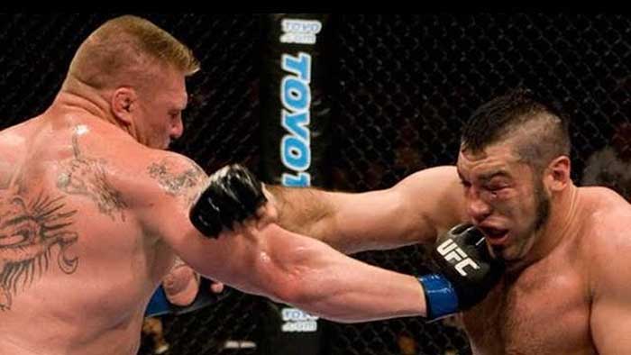 Видео боя: Брок Леснар - Хит Херринг (UFC 87)