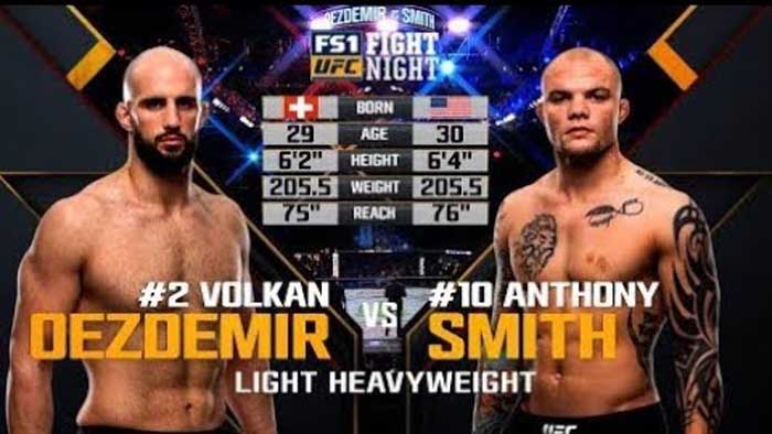 Видео боя: Энтони Смит - Волкан Оздемир (UFC Fight Night 138)